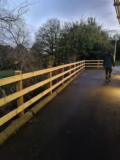 post and rail fencing