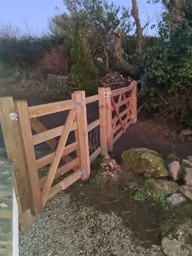 agricultural gate and fence
