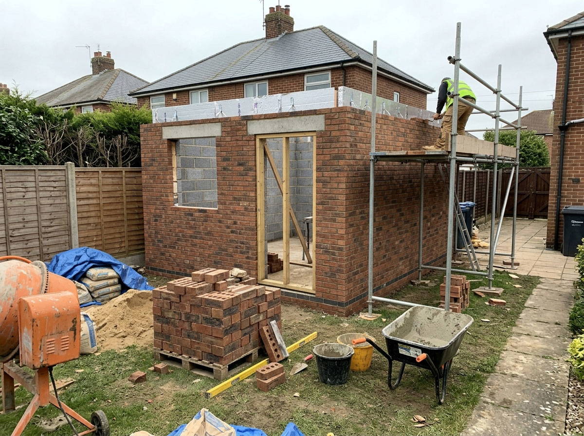 brick and block shed