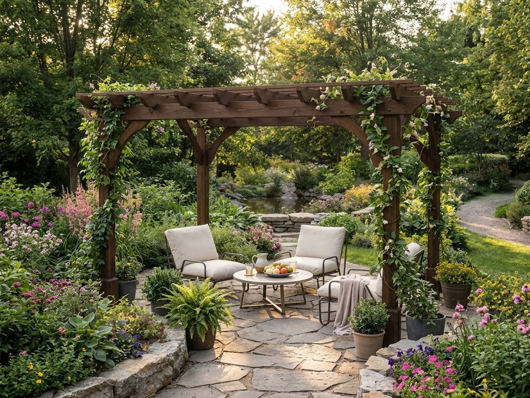 finished-pergola finished pergola